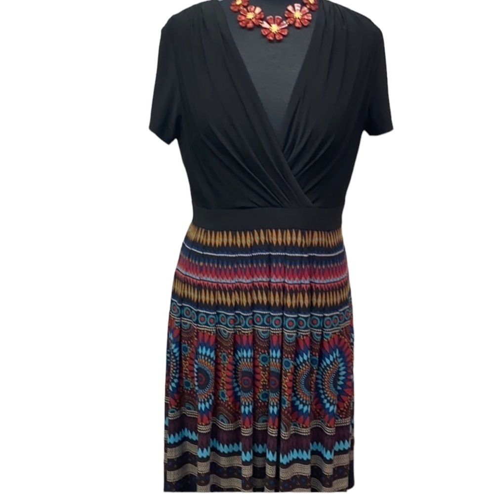 Evan Picone Tribal Design Dress